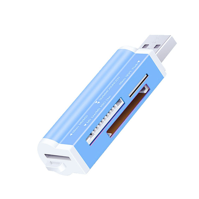 4 in 1 Card Reader Flash USB Memory Card Reader for Memory Stick Pro T-Flash/M2/MS SD Adapter