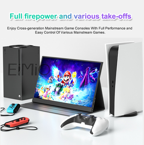 Eimio 15.6 Inch Xách Tay Chơi Game Màn Hình 1080P Màn Hình Cảm Ứng Hiển Thị USB Type-C Giao Diện IPS Bảng Điều Chỉnh Được Xây Dựng Trong Loa 1 Năm - Product Image 6
