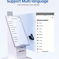 Estructura metálica Touchwo, quioscos de autoservicio, mesa de pedido, pantalla de menú Digital, pantalla táctil, máquina de autopedido