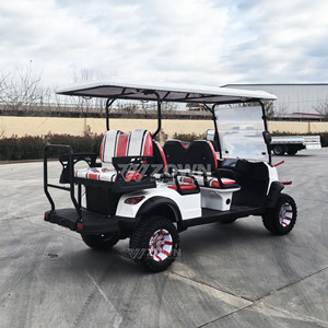 Hot bán 6 chỗ ngồi parison điện off-road Golf giỏ hàng giá cả cạnh tranh 5KW AC Câu lạc bộ động cơ xe thép CE chứng nhận - Product Image 6