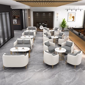 Personalizado profesional sólido café cabina de recepción sofá mesa de café silla conjunto moderno para <span class=keywords><strong>Casual</strong></span> Bar Hotel restaurante reunión comedor - Product Image 3