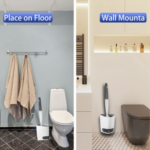 Mejor Nuevo Dispensador de Jabón para Baño, Cepillo de Silicona TPR, Cepillo de Limpieza para Inodoro - Product Image 5