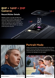Smartphone robuste Blackview BV4800 PRO, écran IPS <span class=keywords><strong>6</strong></span>,5'', 4 Go de RAM + 128 Go de ROM, appareil photo 13 MP, téléphone <span class=keywords><strong>Android</strong></span> 14 NFC - Product Image 6