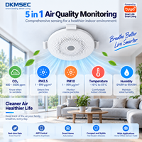 Moniteur de qualité de l'air intelligent Zigbee LH-339ZB, capteur de CO2, PM25, PM10, température et humidité, détecteur d'air intérieur intelligent Tuya pour maison connectée