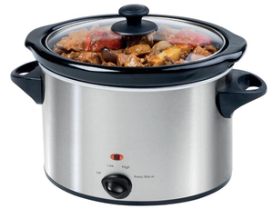 Casserole électrique à cuisson lente de 3,5 L avec pot en céramique, température réglable, compatible lave-vaisselle, pot intérieur en céramique ovale de <span class=keywords><strong>4</strong></span> <span class=keywords><strong>QT</strong></span> - Product Image 1