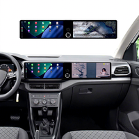 Autoradio Android 14 ZWNAV 12.3+12.3 pouces pour Volkswagen T-Cross 2019-2021, DSP Carplay, stéréo GPS, multimédia vidéo, Carplay sans fil