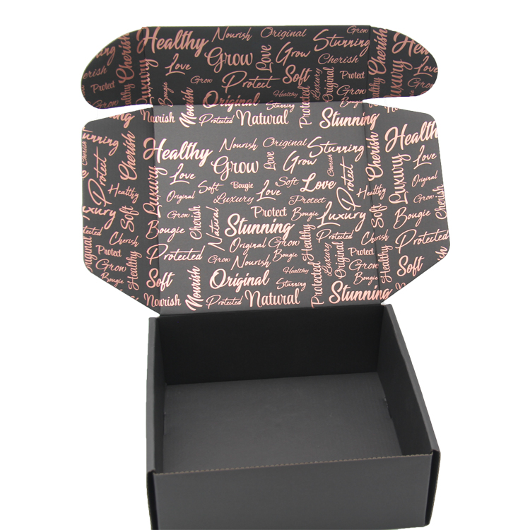 custom print fold holographic corrugated packing small business shipping mailer box packaging with logo