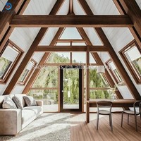Maisons triangulaires modernes, maisons préfabriquées à bas prix, maisons modulaires, maisons conteneurs, maisons en bois en forme de A, maisons de camping, hôtels