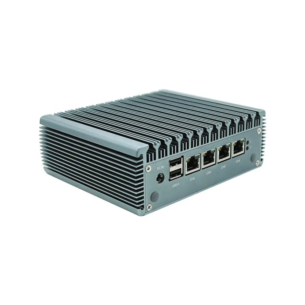 최신 팬리스 소프트 라우터 인 텔 펜티엄 N5000 쿼드 코어 4 * 인 텔 i225 2.5G LAN AES-NI ESXI pfsense 미니 PC 방화벽 기기