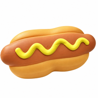 Jouet Squishy Géant Hot Dog, Doux et Sensoriel, Anti-Stress, en Forme d'Aliment, Cadeau Nouveauté, Vente en Gros