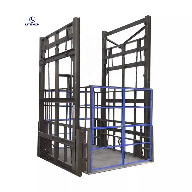 1-4 floors warehouse freight elevator 2-5 ton residential small cargo lift platform for factory