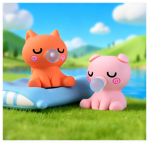 Accessoires de jardin féerique 3D DIY, figurines miniatures en résine (porc, éléphant, <span class=keywords><strong>lapin</strong></span>, renard, ours) pour sacs surprises, aquariums et jouets pour enfants - Product Image 6