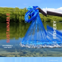 Émerillon de pêche Lead Sinker Cast Net Smart-Throw-Logic-Net 1 Advanced Hydro-Sinking Matrix Professionnel Qualité Précision Sans Soudure Renforcé