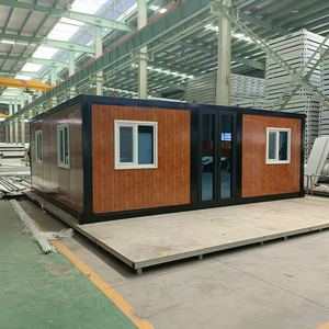 40ft Cottage espandibile 20ft espansore tetto spiovente casa contenitore 2 camere da letto con bagno portatile nonnina appartamenti piccole case - Product Image 1