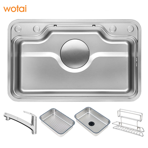 <span class=keywords><strong>Lavello</strong></span> da Cucina in Acciaio Inox 304 di Grande Dimensione, Stile Giapponese, con Finitura Goffrata Antigraffio e Rubinetto, per Uso Domestico - Product Image 2