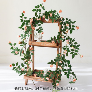 Guirlandes de roses artificielles en soie, 10 cm, haute simulation, pour décorations de mariage, extérieur et maison - Product Image 4