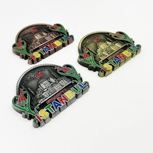 Aimants de réfrigérateur créatifs Souvenirs de voyage en <span class=keywords><strong>Turquie</strong></span> Artisanat en métal personnalisé Aimants de réfrigérateur 3D <span class=keywords><strong>ISTANBUL</strong></span> - Product Image 2