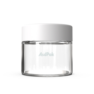 Frascos de Vidrio Transparentes Herméticos a Prueba de Niños de 1 oz, 2 oz, 3 oz, 4 oz, 6 oz, 8 oz y 3.5 g, Envases para Flores con Tapas CR - Product Image 1