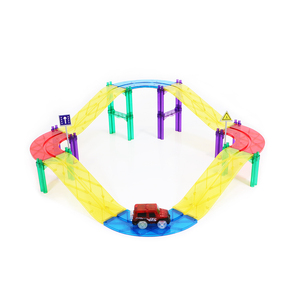 Nuevos juguetes educativos coche de pista de carreras de gran magnético constructor juguete EN71 ASTM de la CPSC CE - Product Image 6