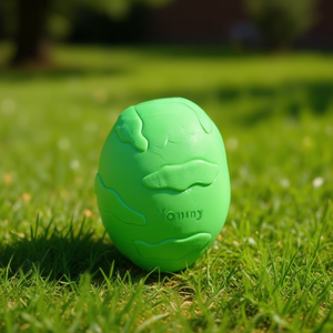 Juguete de huevo para mascotas Yommy, pelota chirriante interactiva de 7.5 cm para perros - Product Image 2