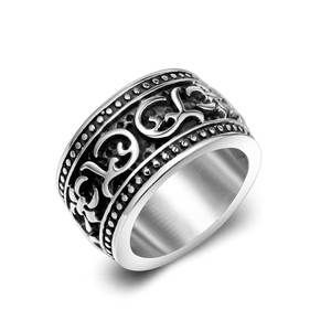 Bague de pouce en acier titane style européen et américain SA151, bijou unisexe, bague moulée tendance - Product Image 1