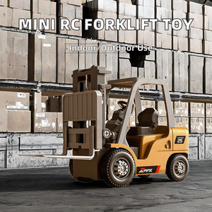 1:64 Mini RC Alloy Model 2025 2.4g <b>Remote</b> Control Forklift Toy Car Electric Engineer Lift Truck Gift for Adults Desktop SJY-Z675 - Product Image 2
