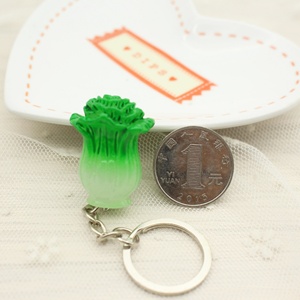 Offre Spéciale – Porte-clés en plastique de haute qualité en forme de chou chinois, accessoires pendentifs, petit cadeau, vente en gros - Product Image 2