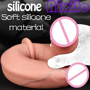 Dildo de Doble <span class=keywords><strong>Extremo</strong></span> de Silicona Suave y Flexible, Dildos Largos Realistas con Venas, Juguetes Sexuales para Adultos para Parejas <span class=keywords><strong>Lesbianas</strong></span> y Gay - Product Image 4