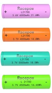 แบตเตอรี่ลิเธียมไอออน Racepow 5000mAh รุ่น 50S สำหรับขายส่ง ราคา INR21700  ค่ากระแสไฟฟ้าสูง - Product Image 3