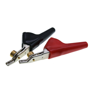Pinza de cocodrilo de alta calidad con punta de clavo y punta angular de un solo púas, sonda de prueba grande, 1 par, rojo/negro - Product Image 5
