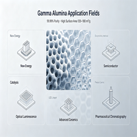 Material de ánodo para baterías de iones de litio de la marca ZXY, nano Al2O3, alúmina con 99.99% de pureza, polvo blanco, CAS 1344-28-1, óxido de aluminio gamma para
