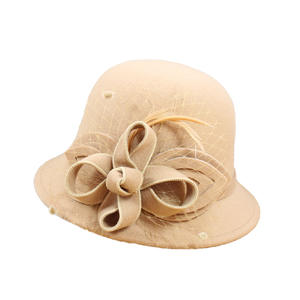 Chapeau Cloche en Feutre de Laine Élégant pour Femme avec Nœud Floral Exquis et Voile – Style Vintage Tendance <span class=keywords><strong>Hiver</strong></span> - Product Image 5