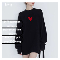 Pull Ami pour homme en coton 100% anti-boulochage, manches longues, style décontracté parisien, anti-rétrécissement, anti-froissement, respirant, motif cœur