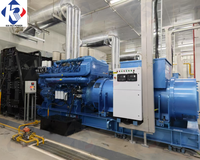 Générateur diesel de grande puissance 2,5 MW 5 MW 10 MW avec moteur Weichai Baudouin, type silencieux à châssis ouvert, 480 V, démarrage automatique ATS