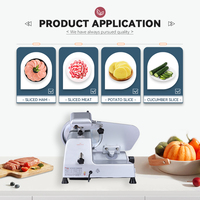 Nouvelle machine à trancher le pain, les légumes et la viande congelée, semi-automatique, portable, commerciale, haute efficacité, en céramique, pour restaurants