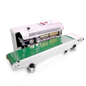 Automatic 690w Continuous Heat Sealing Aluminum Foil Plastic Bag Sealer Machine