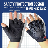 Gants mi-doigts en nylon respirants et légers pour sports de plein air, escalade, cyclisme, trottinette, unisexe, fermeture auto-agrippante, chauds