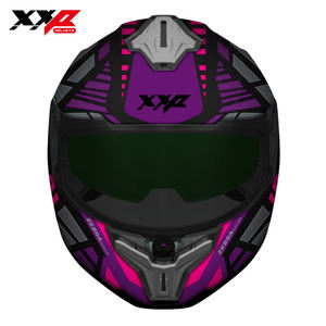 Casques de moto intégraux NEUFS avec grand spoiler, double visière, boucle à dégagement rapide, tailles S-XXL, XXP BLADE-XZEBRA DOT ABS - Product Image 2