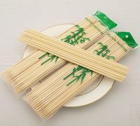 Bâtonnets de barbecue en bambou de qualité supérieure, couleur naturelle, écologiques, biodégradables, longueur 12-50 cm, pour barbecue