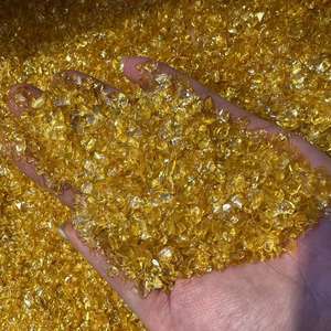 Piedra preciosa curativa Natural de tamaño pequeño, cristal de alta calidad, piedra de cristal amarilla áspera, piedras pulidas, chips de cristal para regalo - Product Image 5