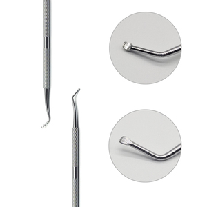 Prix usine ruban couleur acier inoxydable cuticule nettoyant ongles poussoir Gel vernis à ongles outils Double extrémité - Product Image 6