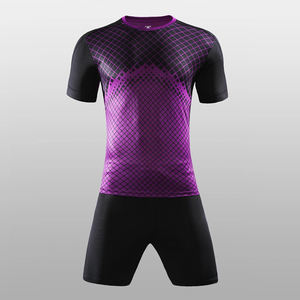 2022 haute qualité 100% polyester maillot de football Football uniforme ensemble conception personnalisée Sublimation OEM Service disponible - Product Image 2