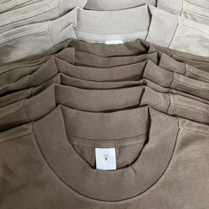 T-shirt col roulé Hip Hop pour homme, coupe oversize, grammage lourd, col côtelé épais, col montant, personnalisable avec logo - Product Image 1