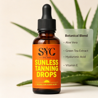 Autobronzant Visage et Corps à Absorption Rapide Qualité Supérieure OEM avec Mélange Botanique pour un Éclat Naturel Effet Soleil