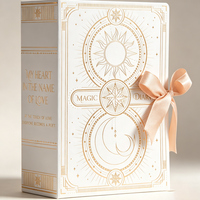 Carnet en carton écologique de style livre, fabrication professionnelle directe d'usine, boîte cadeau pour événements d'entreprise