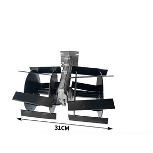 Manganese Steel Gasoline <b>Powered</b> <b>Brush</b> Cutter Tiller Head with 3-Year Warranty for Trimmer Tiller Cultivator Weeder Attachment - Product Image 4