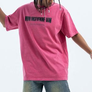 T-shirt surdimensionné personnalisé pour homme 100% coton, imprimé, décontracté, manches courtes, tissu tricoté, impression numérique, 180 grammes - Product Image 2