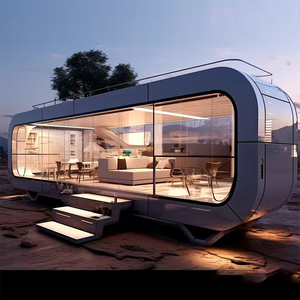 Vente d'usine Maison mobile de luxe portable capsule spatiale Maison en conteneur mobile largement utilisée pour les hôtels en panneau sandwich - Product Image 6