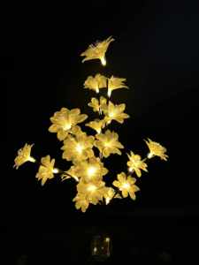 Năng lượng mặt trời Powered Camellia vườn đèn AA Pin cảm biến ánh sáng CE chứng nhận CRI 80-90 nhiều màu LED Gradient 20 đầu IP65 ngoài trời - Product Image 4