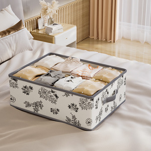 Clothing Organizer <b>Storage</b> Box Rectangle Foldable Lidless Stackable For <b>Clothes</b> Home Use - Product Image 2